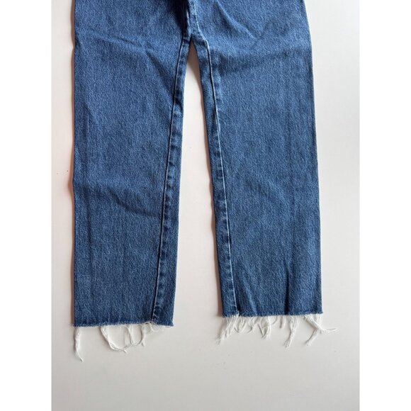 AGOLDE Criss Cross Straight Range Medium High Rise Boyfriend Jeans, Size 25 - Picture 10 of 14